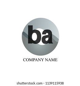 Combination of Letters b and a. Abstract Vector Logo Design Template. Creative Concept Icon. Vintage drawn for book design, brand name, business card, Restaurant, Boutique, Hotel. Vector illustration