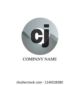 Combination of Letters c and j. Abstract Vector Logo Design Template. Creative Concept Icon. Vintage drawn for book design, brand name, business card, Restaurant, Boutique, Hotel. Vector illustration