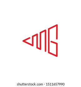 combination of letters C + M + G + triangle
