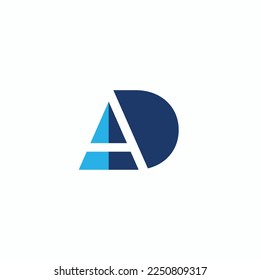combinación de letras a y d, arte vectorial.

