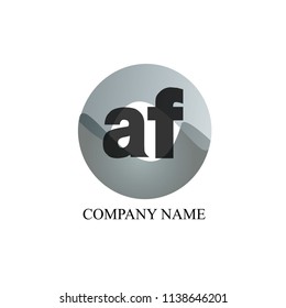 Combination of Letters a and f. Abstract Vector Logo Design Template. Creative Concept Icon. Vintage drawn for book design, brand name, business card, Restaurant, Boutique, Hotel. Vector illustration