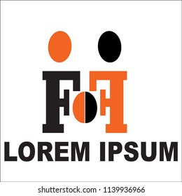 COMBINATION OF LETTERS F VECTOR