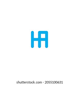 
combinación de letras H y logotipo del vector de caja de símbolos simple