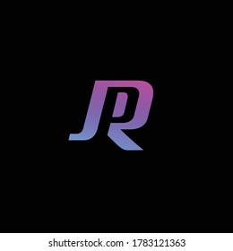 combination of letters J, P and R logo design