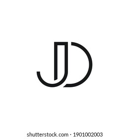 Eine Kombination der Buchstaben JD für Design-Inspiration