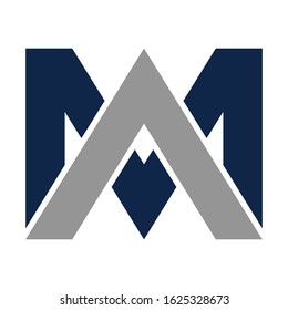 Combination Of Letters MA Or AM Logo