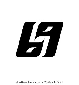 combination of letters, numbers 6 and 9, parallelogram or skew, in the middle forming the letter S or number 5. Suitable for business logos
