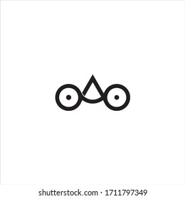 Combination of Letters A and O. Abstract Vector Logo Design Template. Creative Concept Icon