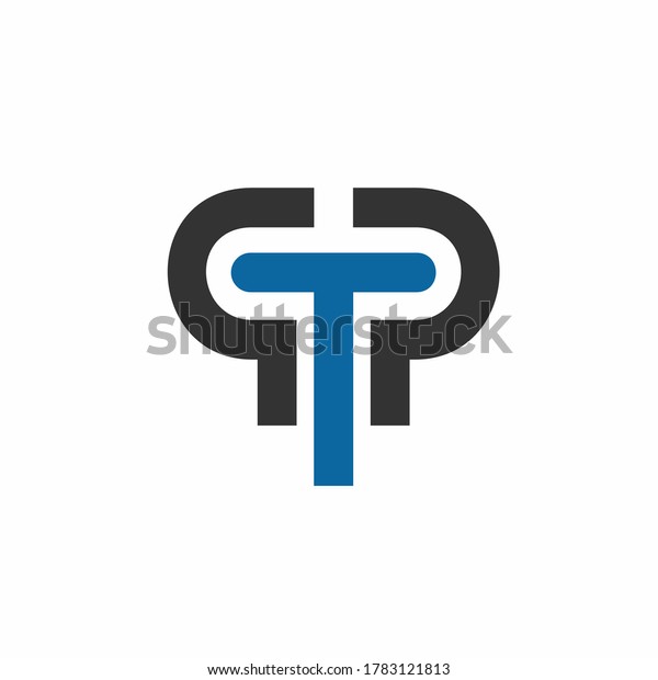Combination Letters P T Vector Stock Vector (Royalty Free) 1783121813 ...