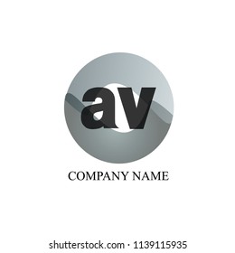 Combination of Letters a and v. Abstract Vector Logo Design Template. Creative Concept Icon. Vintage drawn for book design, brand name, business card, Restaurant, Boutique, Hotel. Vector illustration