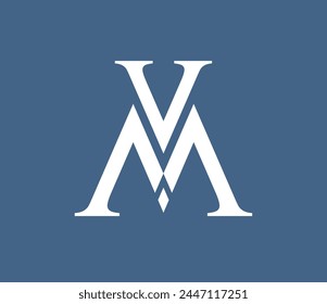 Combination of Letters V and M. Abstract Vector Logo Design Template. Creative Architecture Concept Icon