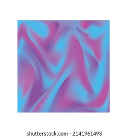 the combination of light blue wavy into a single unit  abstract #001