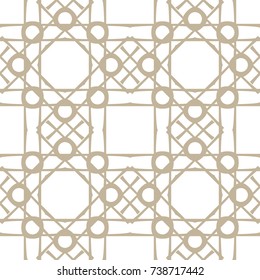 Combination of lines and circle pattern tile in white isolated background
