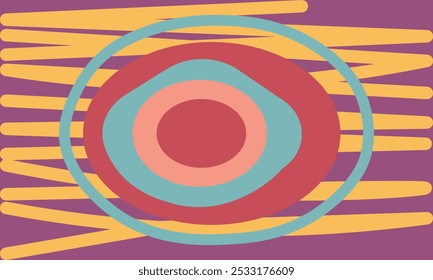 The combination of lines and circles in this abstract background creates an eye-catching geometric pattern, ideal for invitations, posters, or book covers