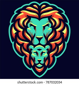 combination of lion and tiger logo