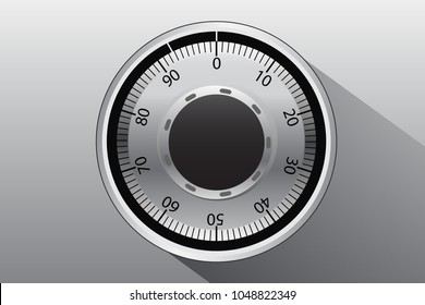 Combination lock Graphic vector