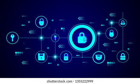 combination lock icon. From lock and keys set