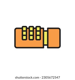Combination Lock Icon Vector Illustration