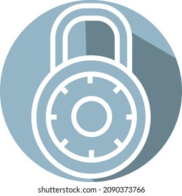 Bloqueo combinado, ilustración, vector, sobre un fondo blanco.