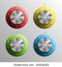 Combination Lock isolated on white background. Security vector sign