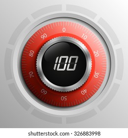 Combination Lock isolated on white background. Security vector sign