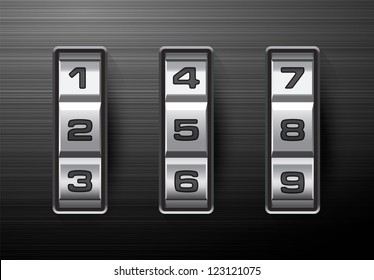  Combination Lock - Number Code. EPS-10