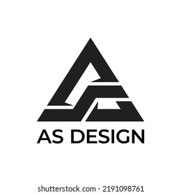 AS Combination Logo Inspiration Idea