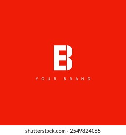 
combination logo of letters e and b , vector template design illustration