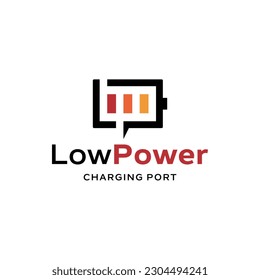 The combination logo of the letters L and P is also a battery. It is suitable for use as a battery charging logo.