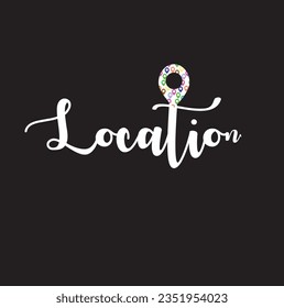 Combination logo from local or pin and chat symbol logo design concept.Map marker icon. Vector flat style illustration location pin logotype design. Location pin navigation logo template.