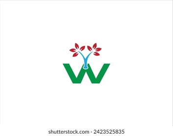 Combination logo,letter and plant design vector,