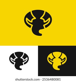 La combinación de logotipos que representan a dos personas en diálogo crea una buena atmósfera de interacción