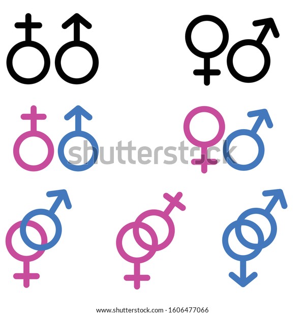 Combination Male Female Characters Stock Vector (Royalty Free ...