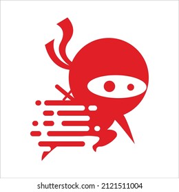 a combination of ninja logo and software data