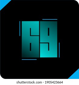 
a combination of numbers 6 and 9 which is designed in a classic and attractive way, perfect for an anniversary logo
