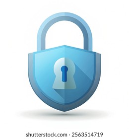 Combination Opened Lock, Security Concept. Vector padlock icon. Vector illustration with a white background.