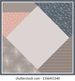 Combination pattern for scarf design