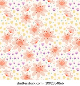 combination of peach and yellow great example of spring. this pattern is best suitable for fabric, textile, and any product. 