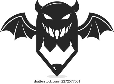 a combination of the pencil logo with the devil, this can be used for a writer of mystery books, ghosts, or about crime, and this can also be used for any icon as needed
