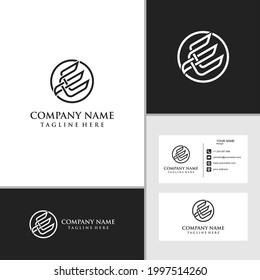 Combination of premium letter E and bird logo design. Latest business card designs. Simple, clean and luxurious look.