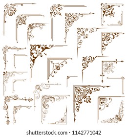 Combination of retro frame elements design