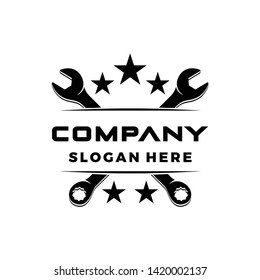a combination of service tools to be a simple creative logo