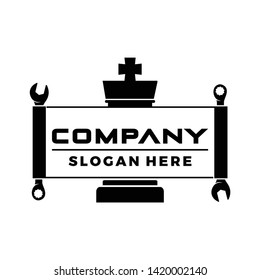 a combination of service tools to be a simple creative logo