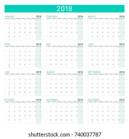 18 12 Month Calendar Hd Stock Images Shutterstock