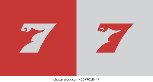 A combination of Seven and Strong Hand Logo in bold and masculine style, nice design for any business and company.