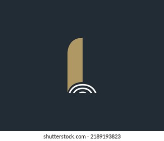 The combination of the shape of the design of the letter "L"