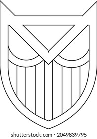 
It is the combination of a shield with an owl, suitable for a lawyer who transmits confidence