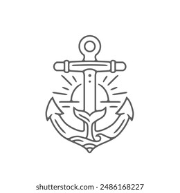 the combination of a ship's anchor and a whale's tail symbolizes the strength of the marines