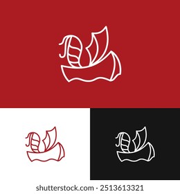 Combination of shrimp logo with ship for seafood culinary business and shipping industry business