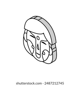 combination skin isometric icon vector. combination skin sign. isolated symbol illustration